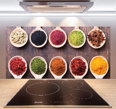 Achterwand keuken Kleurrijke kruiden