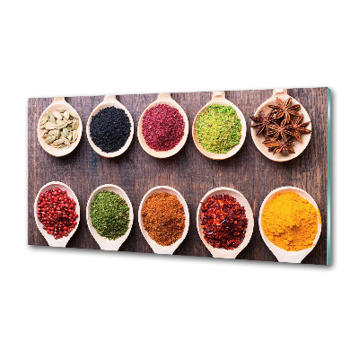 Achterwand keuken Kleurrijke kruiden