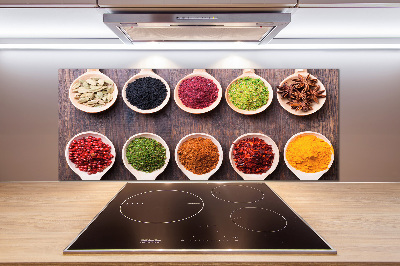 Achterwand keuken Kleurrijke kruiden