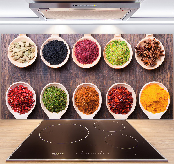 Achterwand keuken Kleurrijke kruiden