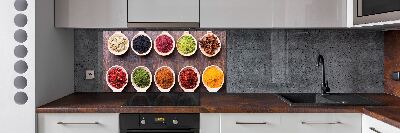 Achterwand keuken Kleurrijke kruiden