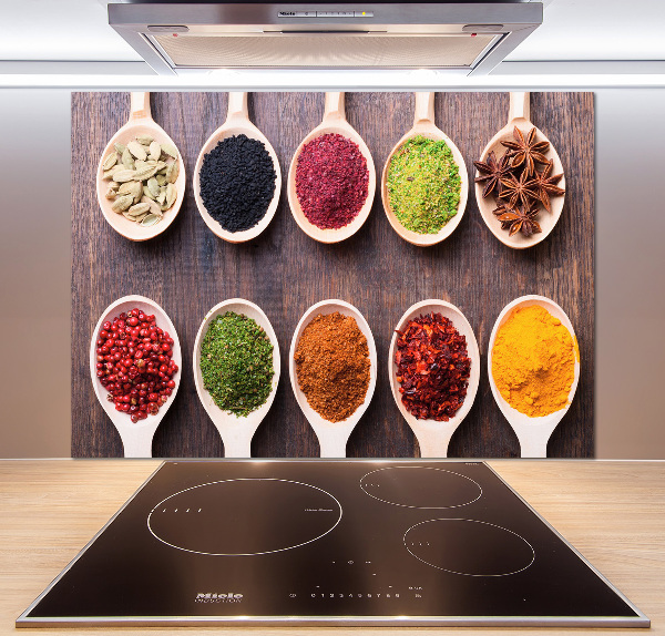 Achterwand keuken Kleurrijke kruiden