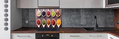 Achterwand keuken Kleurrijke kruiden