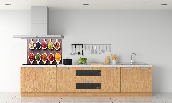 Achterwand keuken Kleurrijke kruiden