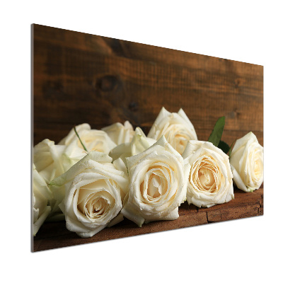 Keuken achterwand Witte rozen