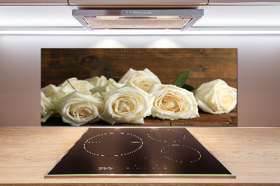 Keuken achterwand Witte rozen