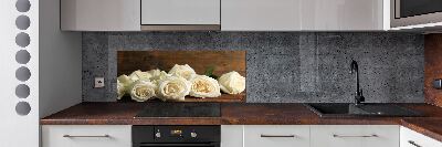 Keuken achterwand Witte rozen