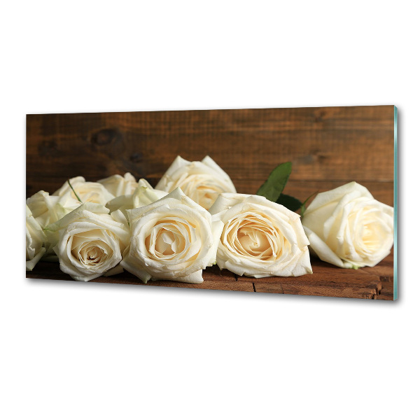 Keuken achterwand Witte rozen