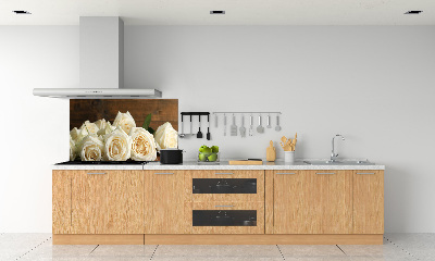 Keuken achterwand Witte rozen