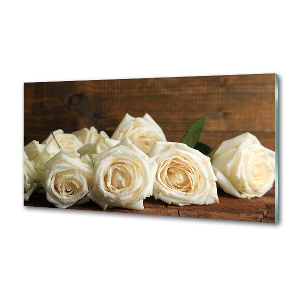 Keuken achterwand Witte rozen