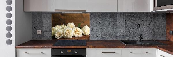 Keuken achterwand Witte rozen
