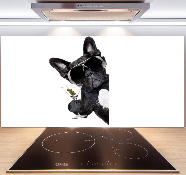 Spatplaat keuken Martini Dog