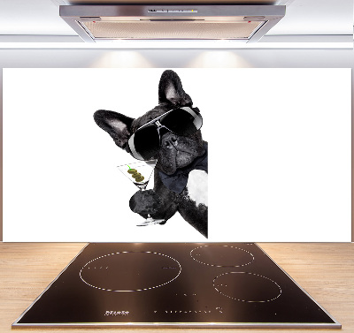 Spatplaat keuken Martini Dog