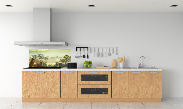 Spatplaat keuken jungle