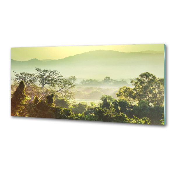 Panel szklany do kuchni Dżungla