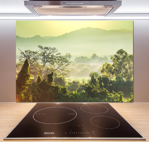 Spatplaat keuken jungle