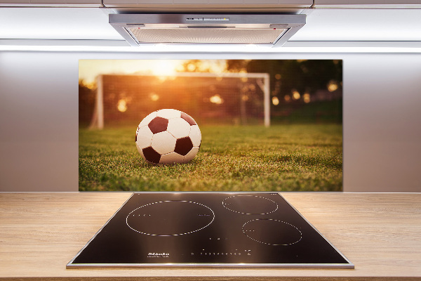 Glazen achterwand keuken De bal op het veld