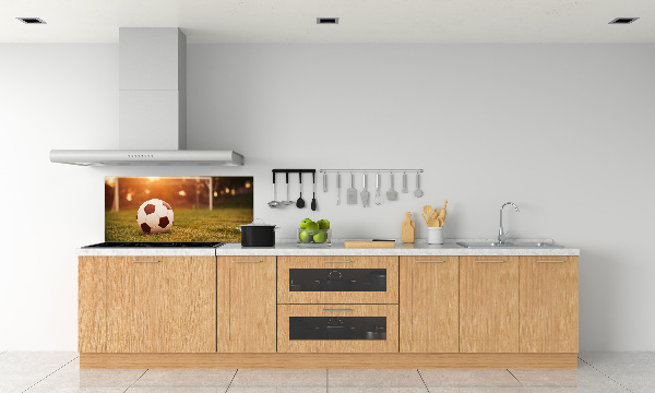 Glazen achterwand keuken De bal op het veld