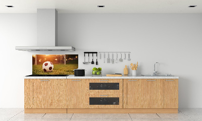 Glazen achterwand keuken De bal op het veld