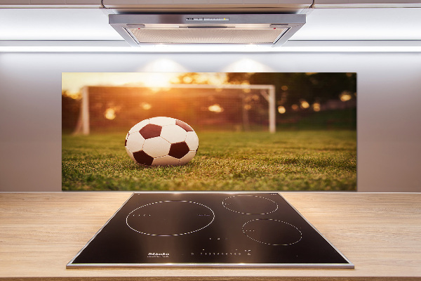 Glazen achterwand keuken De bal op het veld
