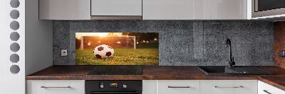 Glazen achterwand keuken De bal op het veld