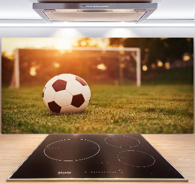 Glazen achterwand keuken De bal op het veld