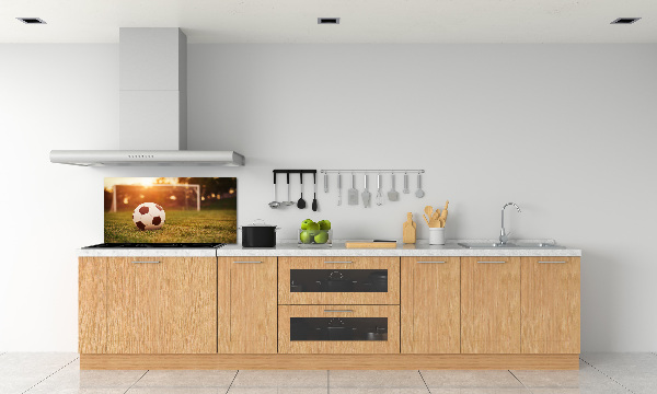 Glazen achterwand keuken De bal op het veld