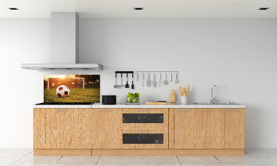 Glazen achterwand keuken De bal op het veld