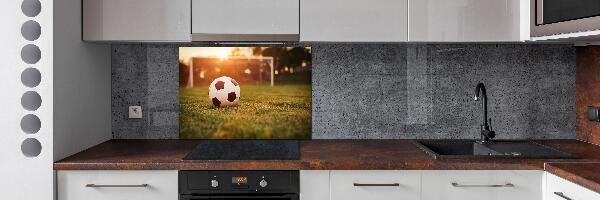 Glazen achterwand keuken De bal op het veld