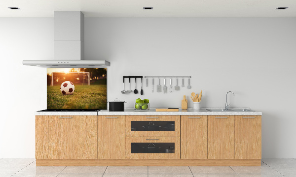 Glazen achterwand keuken De bal op het veld