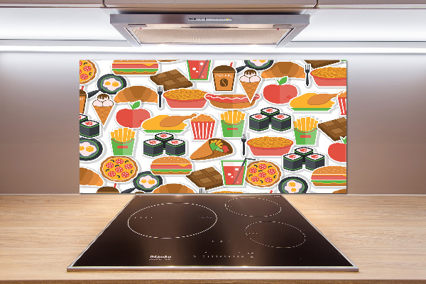 Achterwand keuken Fastfood