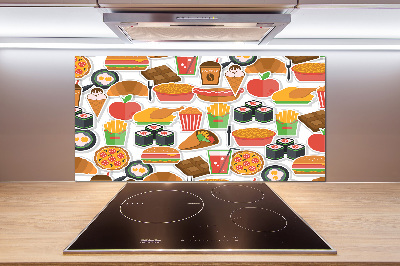 Achterwand keuken Fastfood
