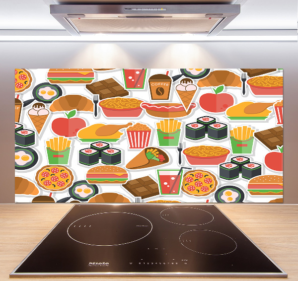 Achterwand keuken Fastfood