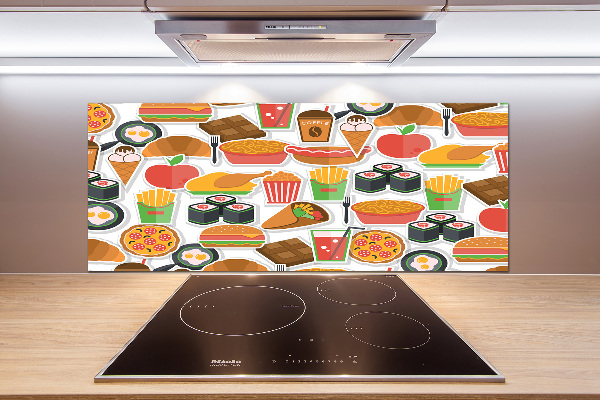 Achterwand keuken Fastfood