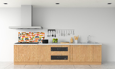 Achterwand keuken Fastfood