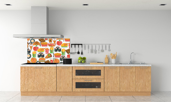 Achterwand keuken Fastfood