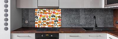 Achterwand keuken Fastfood