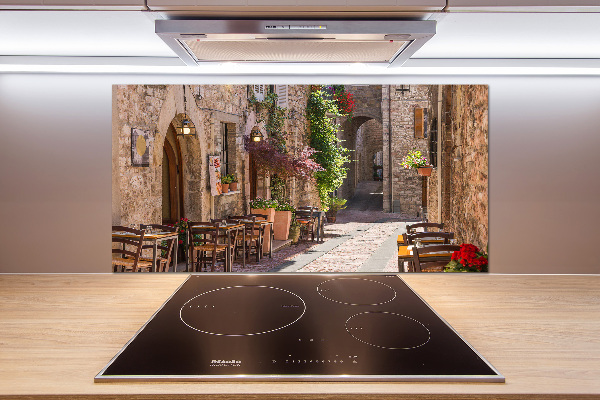 Spatscherm keuken Italiaanse straat