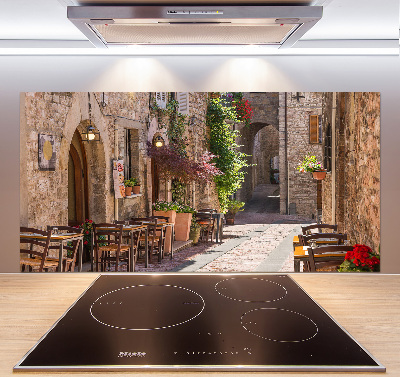 Spatscherm keuken Italiaanse straat