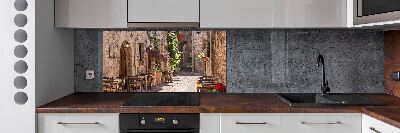 Spatscherm keuken Italiaanse straat