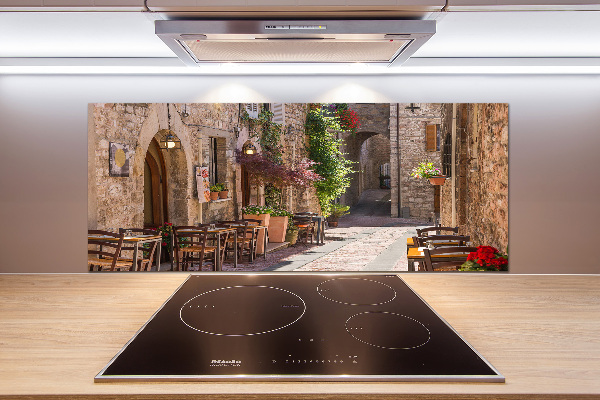 Spatscherm keuken Italiaanse straat
