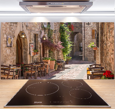 Spatscherm keuken Italiaanse straat