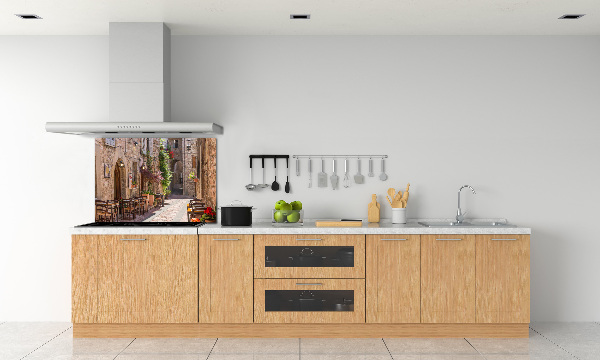 Spatscherm keuken Italiaanse straat