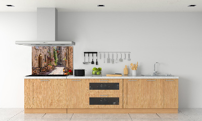 Spatscherm keuken Italiaanse straat