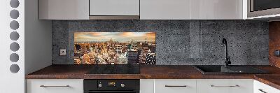 Spatplaat keuken New York vanuit vogelperspectief