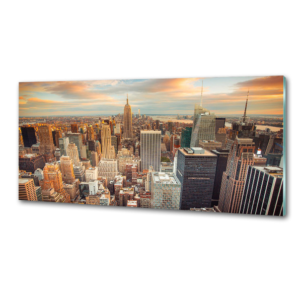 Spatplaat keuken New York vanuit vogelperspectief