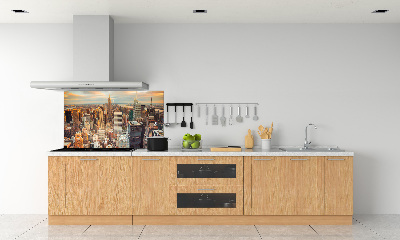 Spatplaat keuken New York vanuit vogelperspectief
