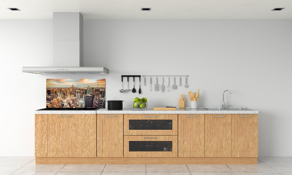 Spatplaat keuken New York vanuit vogelperspectief