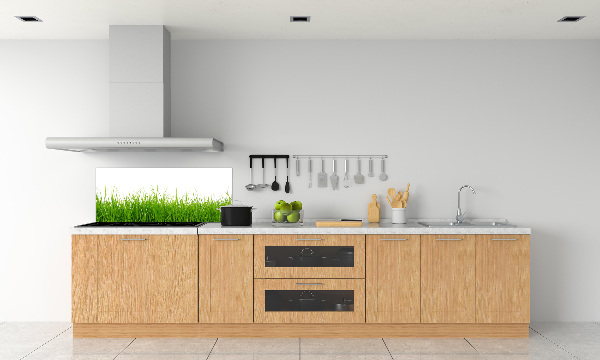 Panel szklany do kuchni Trawa