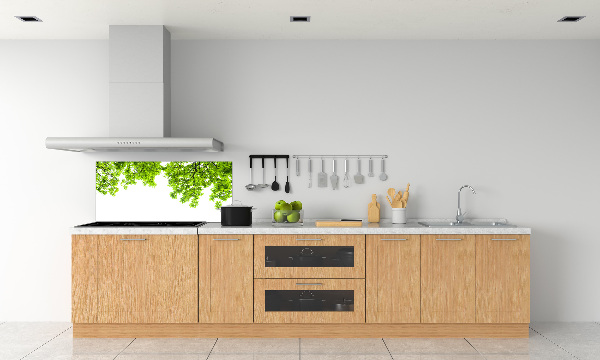 Glazen achterwand keuken Eikenbladeren